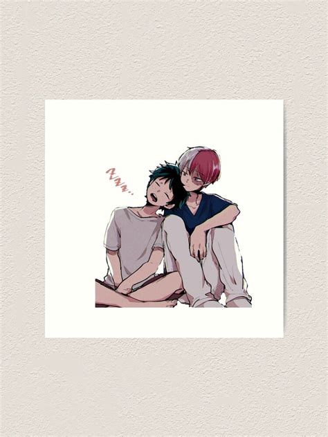 Tododeku My Hero Academia Gay Anime Yaoi Graphic Art Print By