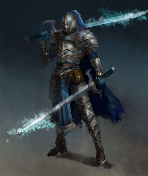 Artstation Sealed Magic Armor Warrior Jay Yang Magic Armor