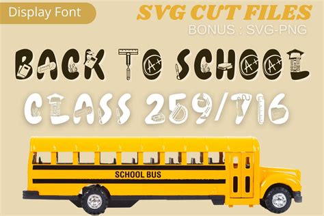 Back To School Font By Cnxsvg · Creative Fabrica