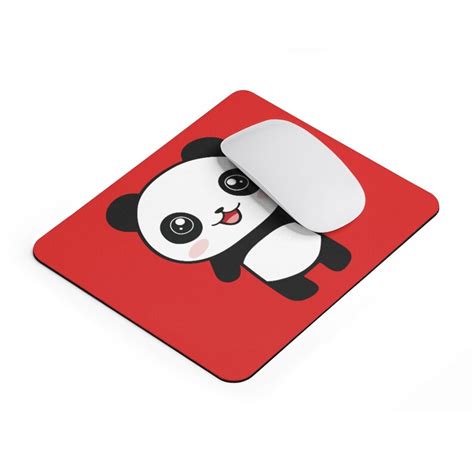 Panda Mouse Pad Computer Mouse Pad Kawaii Panda Mouse Pad Etsy