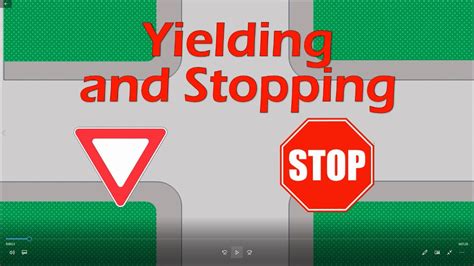 residential intersections part 2 yielding and stopping right of way at controlled