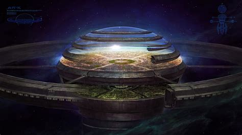 Dome Building Digital Wallpaper Fantasy Art Space Science Fiction