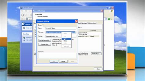 How To Backup Outlook 2007 Pst File In Windows® Xp Youtube