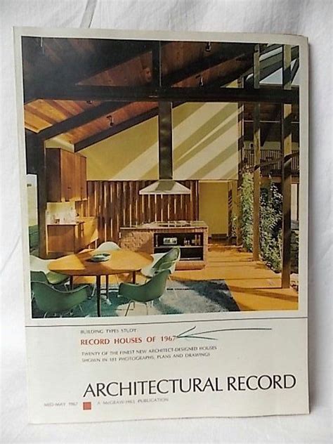 1967 Architectural Record Magazine Record House Of Year 20 Etsy