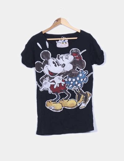 Zara Camiseta Negra Mickey Y Minnie Descuento 67 Micolet