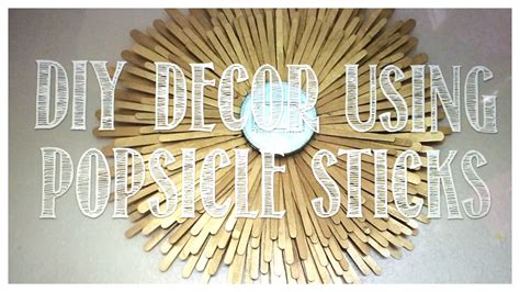 Diy Decor Using Popsicle Sticks Youtube