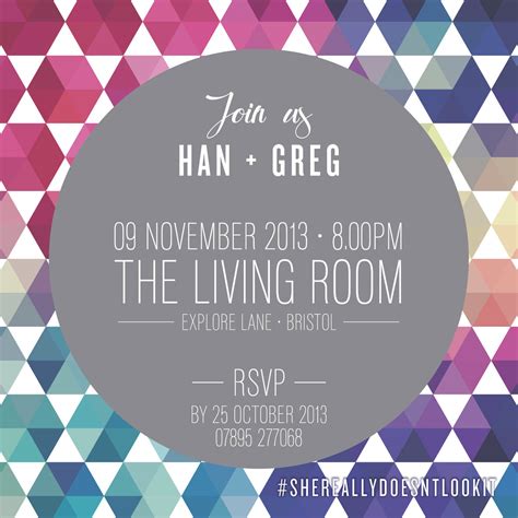 Geometric Th Birthday Invitation Sarah North