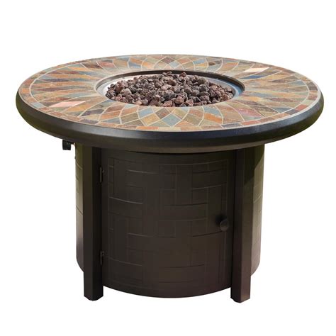 A patio heater, fire pit, or both might be just what you're after! Patio Festival 41.3 in. x 27 in. Round Metal Propane Fire ...