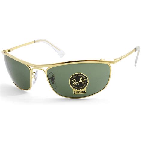 Ray Ban Rb3119 001 Olympian Goldgreen G15 Mens Sport Sunglasses Buy Mens Sunglasses