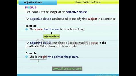 Check spelling or type a new query. Adjective Clause - YouTube