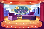 Hand Drawn Talk Show Background Graphic by Design_Tree · Creative Fabrica