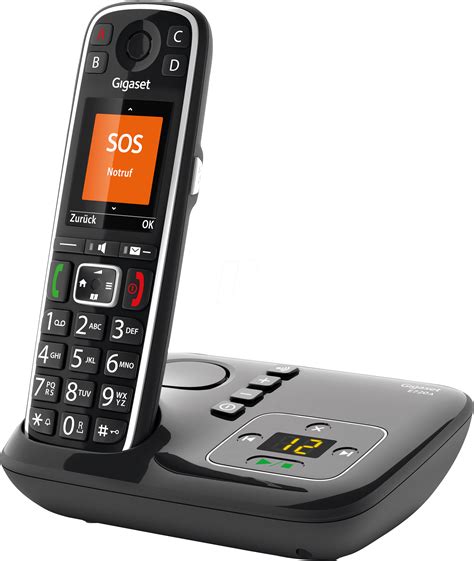 GIGASET E720A: DECT Telefon, 1 Mobilteil, Anrufbeantworter, schwarz bei reichelt elektronik