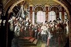 Hierbei handelt es sich um ein Bild der Kaiserproklamtaion Wilhelms I ...