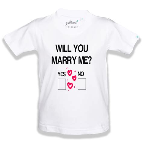 Will You Marry Me T Shirt Funny Kids T Shirt At Rs 89900 Kids