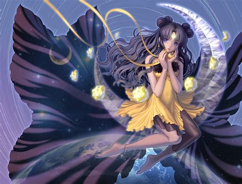 Wallpaper Anime Girls Angel Sailor Moon Mythology Luna Flower