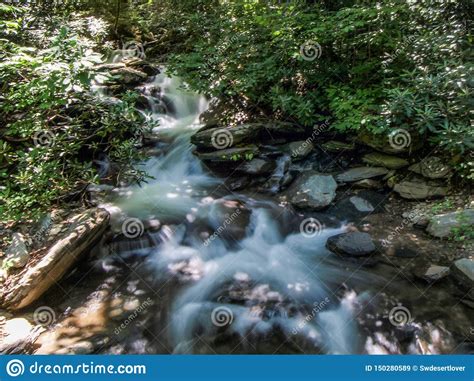 Cascades Along Catawba River Stock Image Image Of Carolina Travel