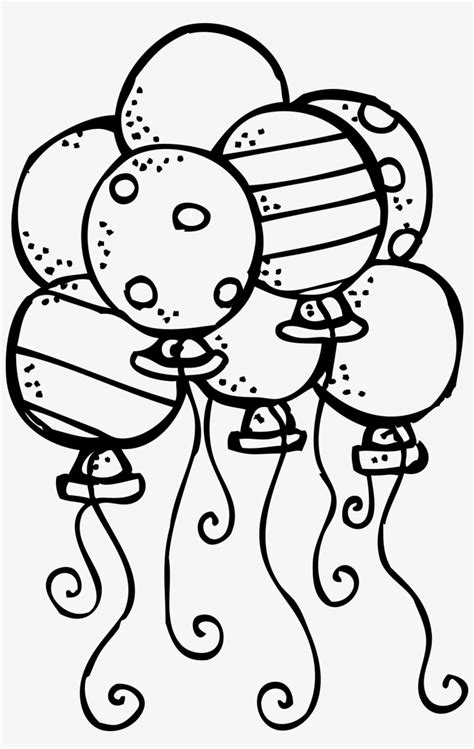 Balloons Clipart Black And White Birthday Balloons Clip Art Black And