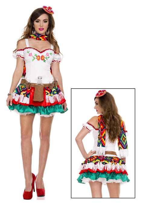 tequila womens adult mexican liquor halloween costume dress os kostüme and verkleidungen en6920491