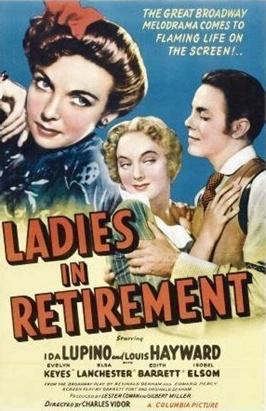 Ladies In Retirement 1941 Ida Lupino Louis Hayward Evelyn Keyes Elsa Lanchester Turner