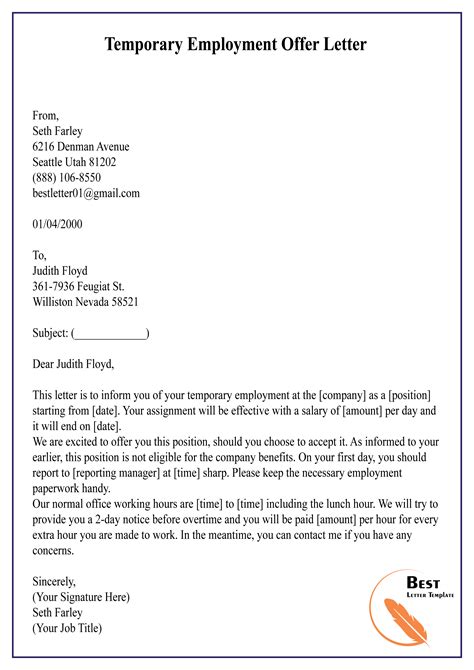 Formal Job Offer Letter For Your Needs Letter Templates Images And Photos Finder
