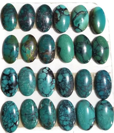 Genuine Turquoise Oval Calibrated Cabochons X Mm Pkg Of Stones