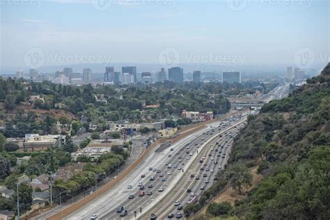 Los Angeles Congested Highway 12249372 Stock Photo At Vecteezy