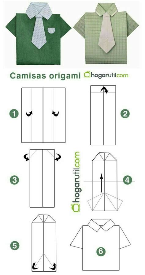 Origami Ideas Step By Step Origami Shirt Instructions