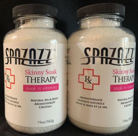38 oz 19 x 2 spazazz aromatherapy spa and bath crystals skinny soak therapy rx ebay