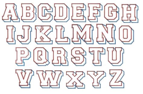 Alphabet Block Letters Font Formal Letters