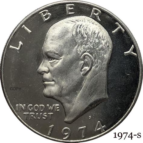 Us 1974 S Liberty Eisenhower One Dollar Copy Coin