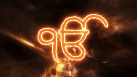 Ek Onkar Symbol Sikh Mythology Khalsa Panth Motion Background 0010 Sbv