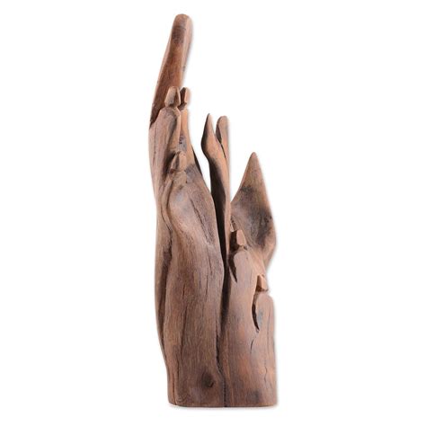 Handmade Abstract Driftwood Sculpture From India Memories Of The Past