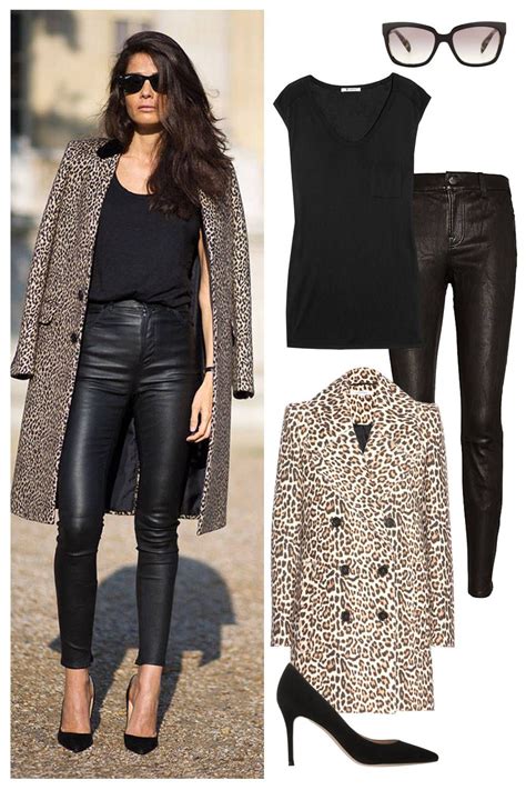 Leather Weather Shop The Parisian Street Style Look Here Mode Outfits