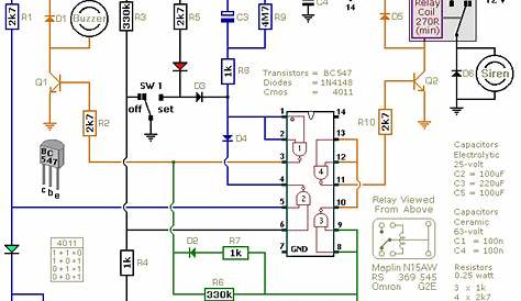 wiring diagram for home security system