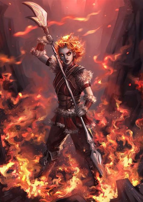 Pin By Josh Murphy On Dandd Characters Fire Warrior Fantasy Character