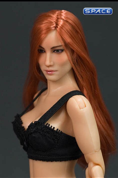 Redheads are on fire in hollywood. 1/6 Scale Alpha Redhead Caucasian Body - S.P.A.C.E - space ...