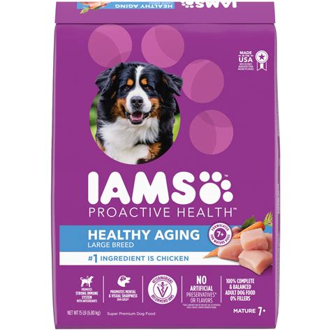 Iams Proactive Health Large Breed Senior Plus Dry Dog Food Lb