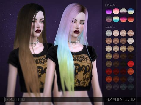 The Sims Resource Leahlillith Daylily Hair