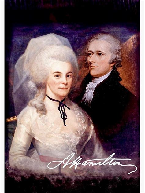 Alexander Hamilton And Elizabeth Schuyler Hamilton Sticker For Sale By Alissalavish Redbubble