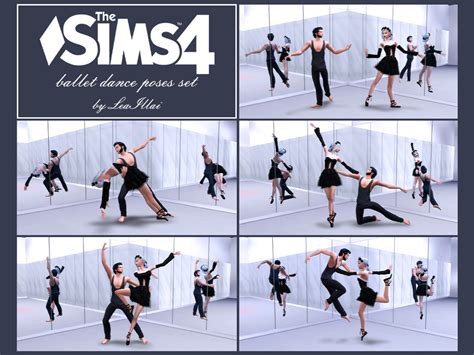The Sims Resource Ts4 Ballet Dance Poses Set X5 Couple