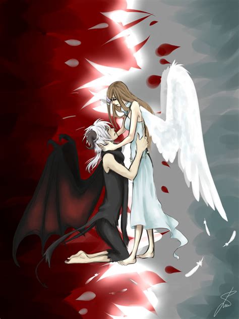Angel And Demon Love Quotes Quotesgram