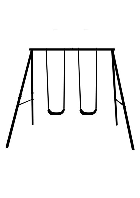 Swing Clipart Black And White