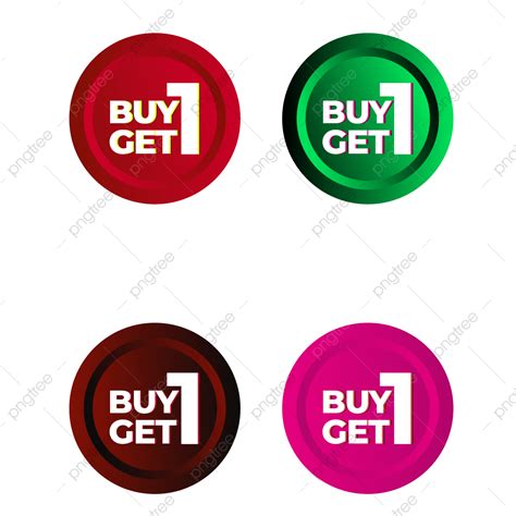Buy One Get Offer Sticker Design Free Vector And Png Buy One Get One
