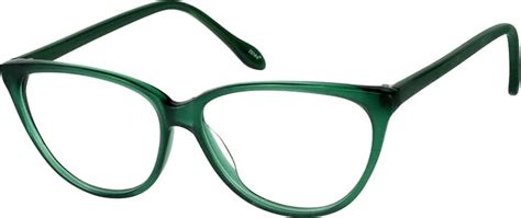 Green Cat Eye Eyeglasses 1027 Zenni Optical Eyeglasses