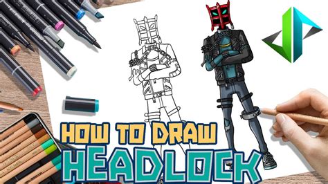 [drawpedia] How To Draw New Headlock Skin From Fortnite Step By Step Drawing Tutorial Youtube