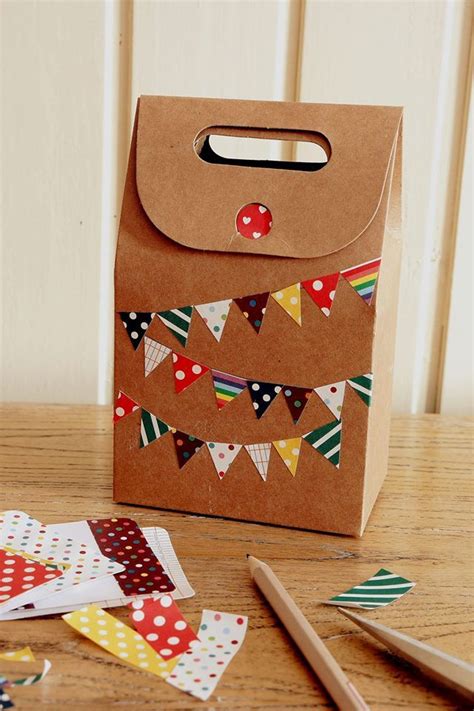 Yozo Craft Craft Ideas Decorate Plain Kraft Paper Box By Using