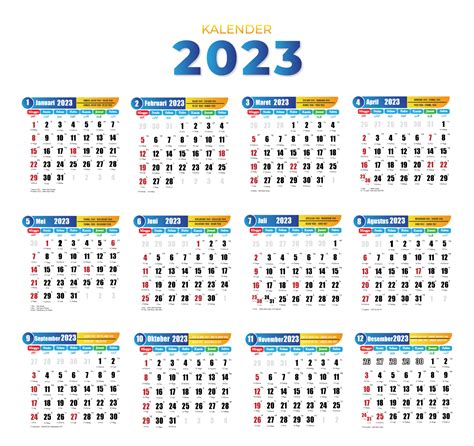 Kalender 2023 Lengkap Format Cdr Ai Eps Psd Pdf Png D Vrogue Co