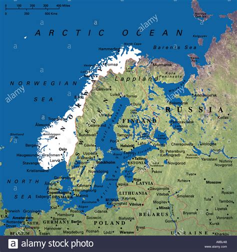 Kongeriget danmark), är en konstitutionell monarki i norra europa. Map Of Norway Sweden Denmark - Maps Location Catalog Online