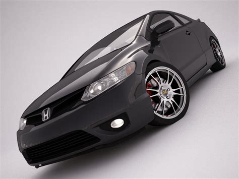Honda Civic 3d Model Max Obj 3ds Fbx Dxf