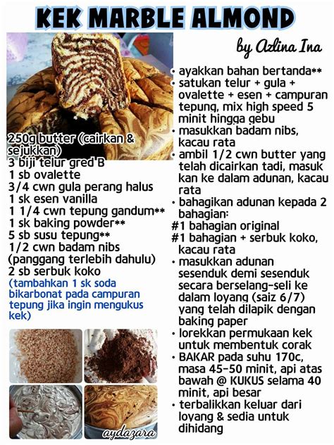 Mencari resepi kek yang boleh dicuba? Pin by MALAR Mohana on Azlina Ina recipes | Pinterest ...